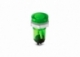 OJO DE BUEY 220V REDONDO PLÁSTICO CORTO VERDE 15MM DIÁMETRO