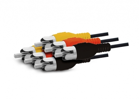 CABLE ARMADO 3 RCA X 3 RCA 1.8MTS ECONÓMICO