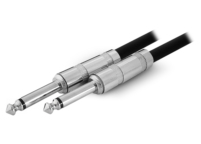 CABLE DE AUDIO PROFESIONAL (PLUG 6.5 MACHO A PLUG 6.5 MACHO) 3MTS 20AWG