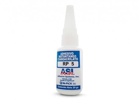 ADHESIVO INSTANTANEO CIANOACRILATO ASI RP5 (20GR)