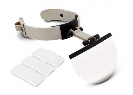 VINCHA CON LUPA REGULABLE (LENTES 2X + 1.5X 2.5X 3.5X)