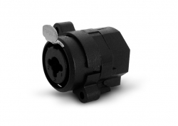 CONECTOR CANON 3P (XLR) + JACK 6.5MM HEMBRAS PARA CHASIS (LÍNEA PRO)