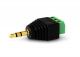 PLUG 3.5 STEREO A BORNERA CON TORNILLOS