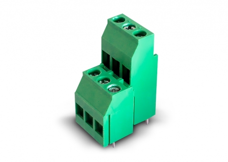BORNERA DOBLE NIVEL PASO 5MM 300V 20A 6P