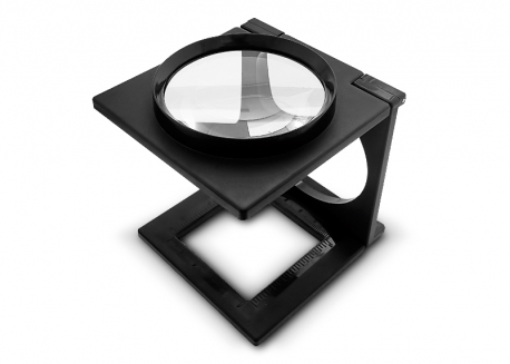 LUPA CON SOPORTE GRANDE 2.5'' 4X (ARTICULADA)